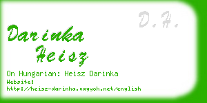 darinka heisz business card
